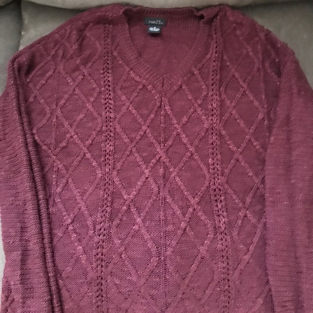 “Rue 21” Maroon Sweater!